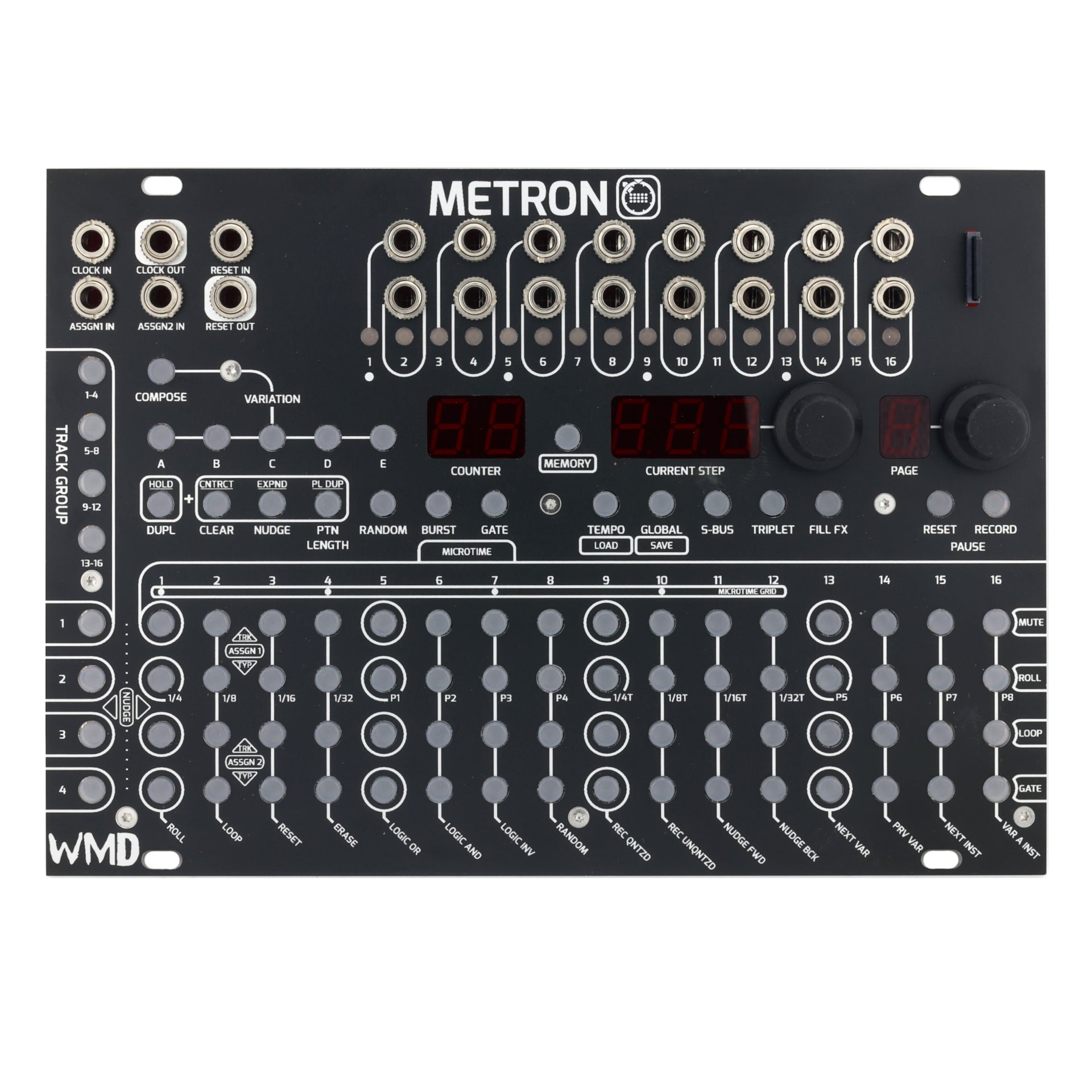 WMD - Module - Metron - WMD - eurorack - performance - sequencer