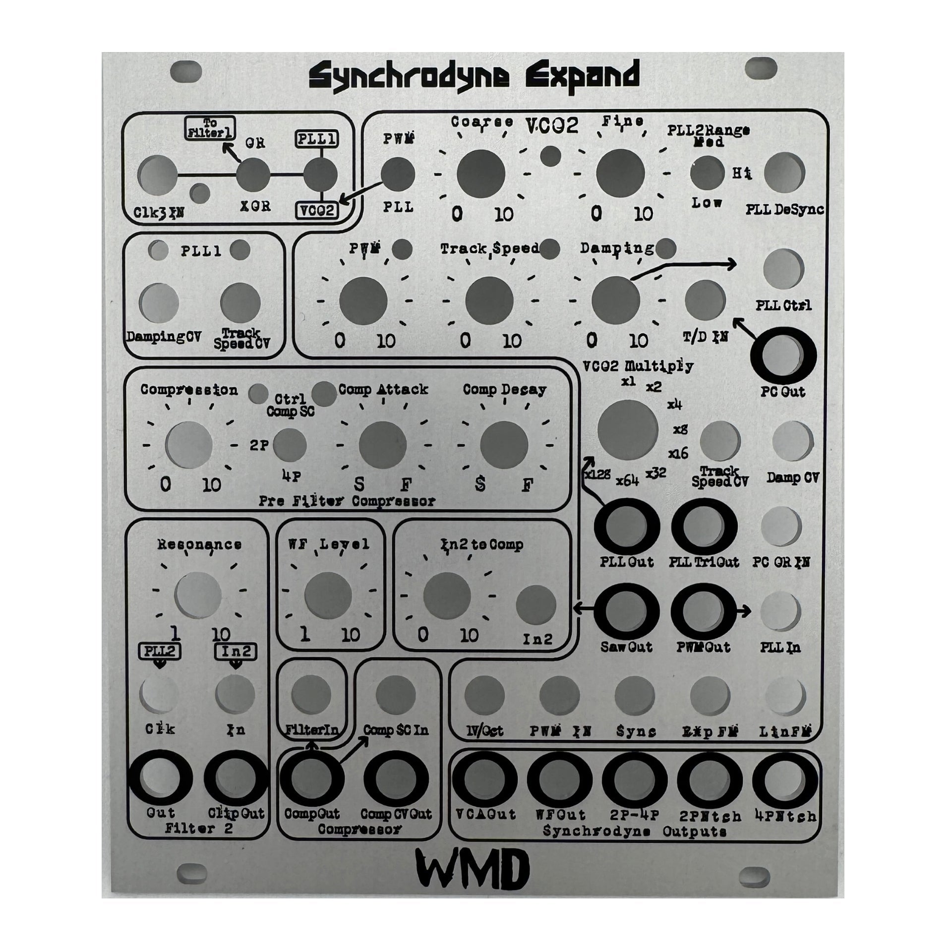 WMD - Modular Accessory - Silver Panels for WMD Modules - WMD - Synchrodyne Expand - accessory - panels -