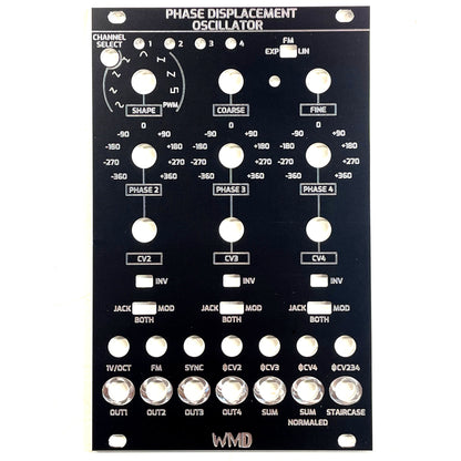 WMD - Modular Accessory - Black Panels for WMD Modules - WMD - PDO MKII (Phase Displacement Oscillator) - accessory - -