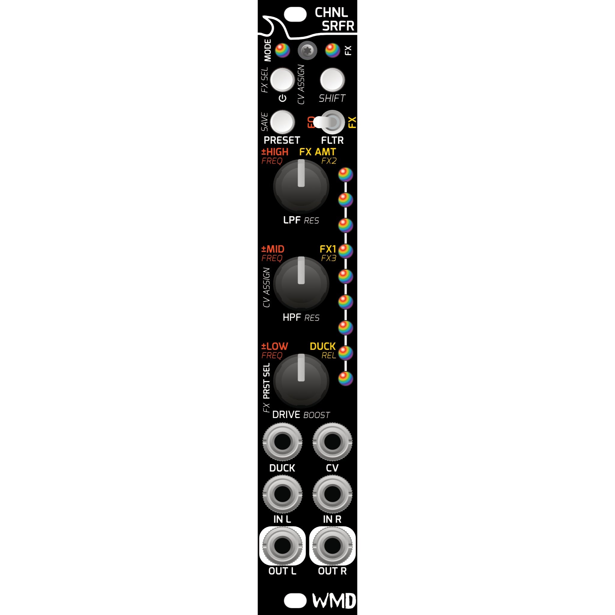WMD - Module - CHNL SRFR (Channel Surfer) - WMD - delay - distortion - filter