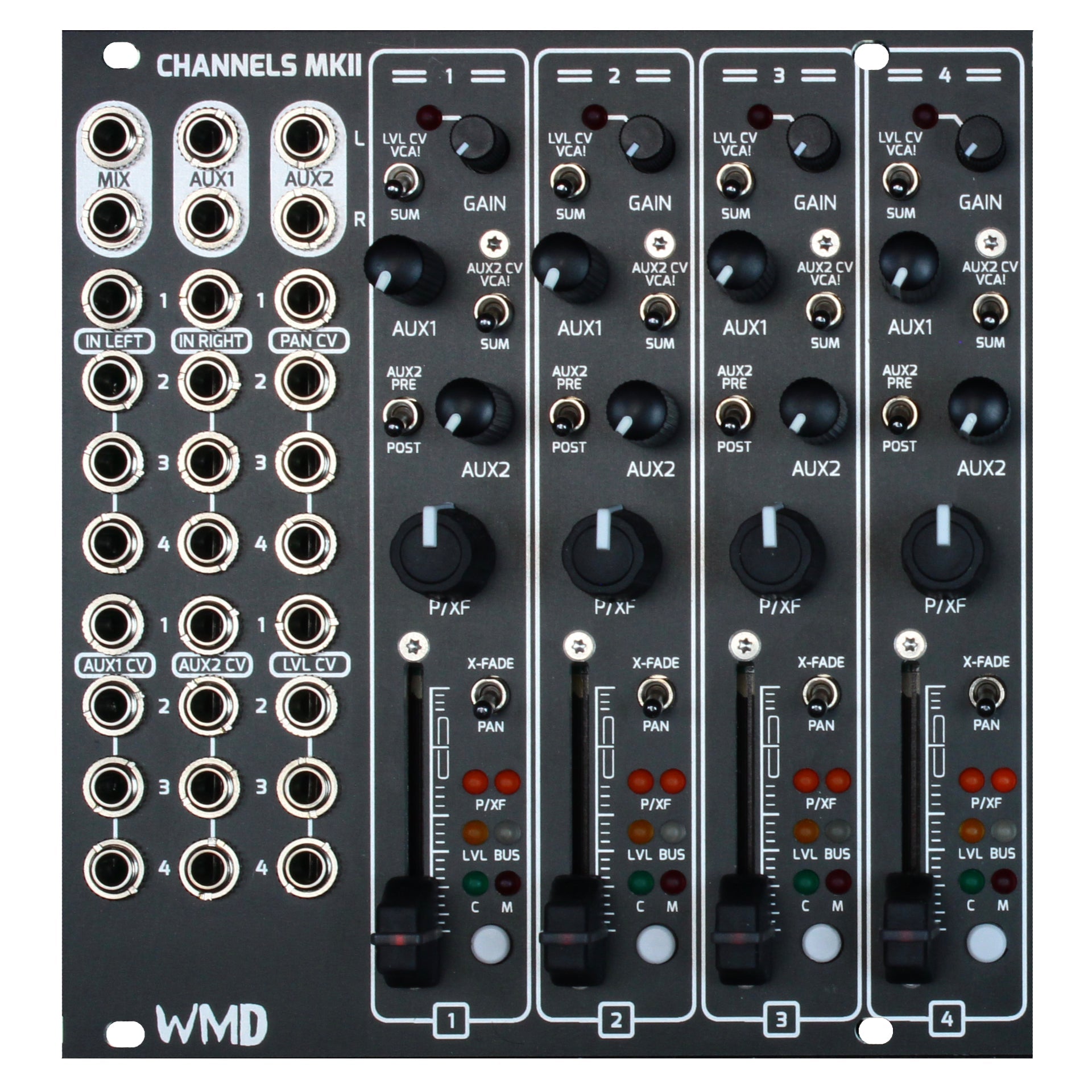 WMD - Module - PM Channels MKII - WMD - eurorack - mixer - performance