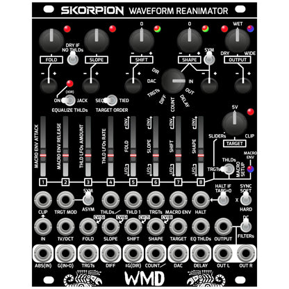 WMD - Module - Skorpion - Waveform Reanimator - WMD - Black - eurorack - wavefolder - 