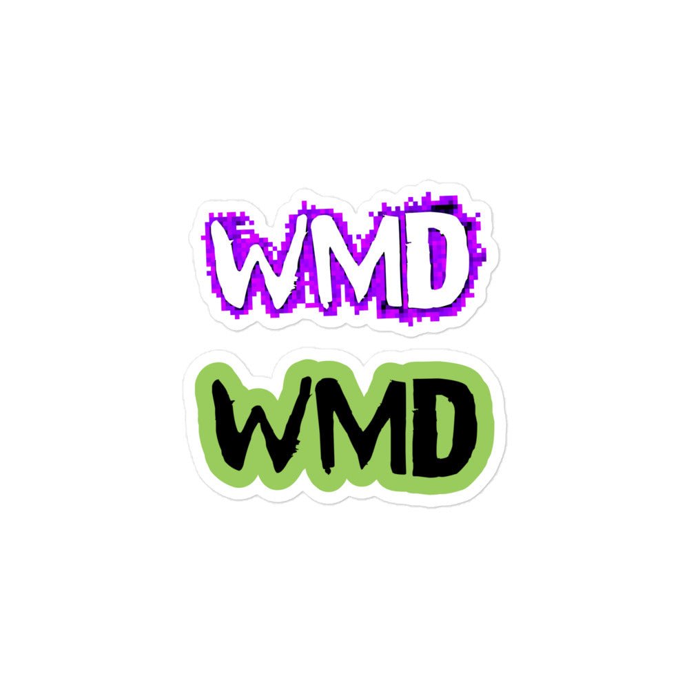 Old School WMD Logo Stickers 3" Wide